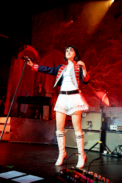 The Last Dinner Party performs at College Street Music Hall in New Haven, Conn., Friday, April 17, 2026. (Photo by Natalie Colon)