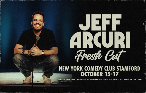 Jeff Arcuri to perform at New York comedy club stamford in October 2026