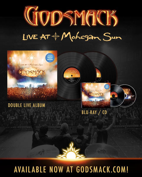 Godsmack live at mohegan sun on cd and vinyl 
