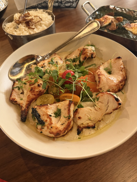 Chicken Malai Kabab Korma at Thali by Chef Prasad photo by Caleb Forland