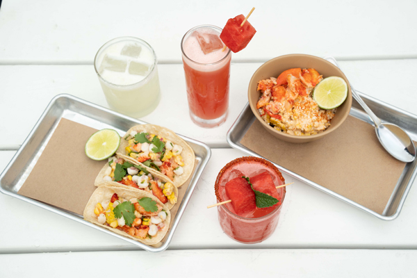 Lobster tacos at bartaco locations 