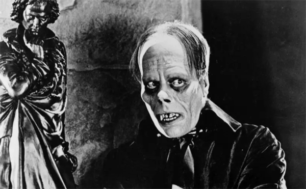 Lon Chaney as the title character in the 1925 Universal Pictures horror classic The Phantom of the Opera